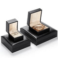 High End Oem Products Jewel Pu Leather Black Gold Gift Jewellery Packaging Boxes Jewelry Packaging Box With Velvet Insert