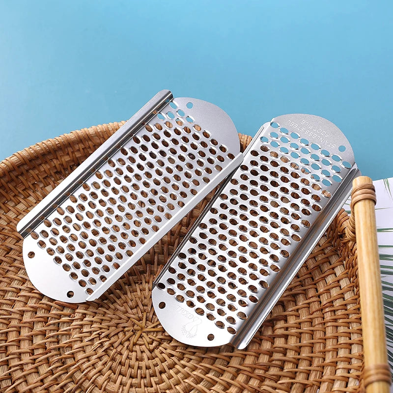 Stainless Steel Long Handle Foot File Foot Rasp Pedicure Cuticle Callous Reducer Removal Foot Care Tool Reusable