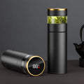 Reusable 316 Stainless Steel Smart Thermos Flask with Tea Infuser and Temperature Display