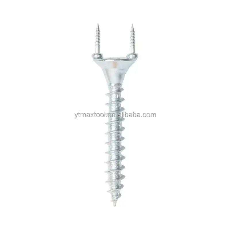 Solid Carbon Steel Double-Headed Horn Nails Invisible Wood Screws Kicker Wire Bone Seamless Design Claw Nail