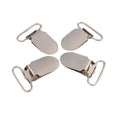 Factory Wholesale High Quality Antirust Total Stainless Steel Suspender Clips Pacifier Clips