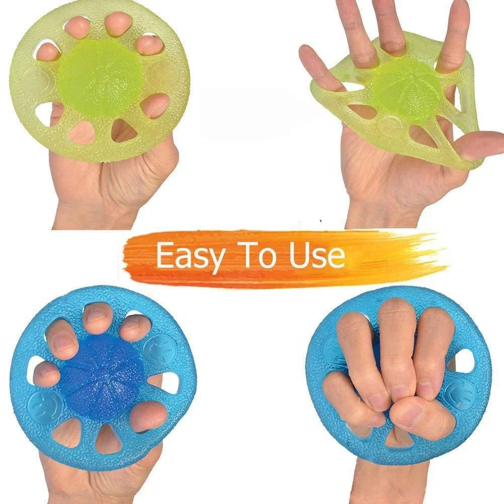 IRONDONKEY Silicone Gripper Strength Trainer Resistance Band Hand Grip Wrist Yoga Stretcher Finger Trainer Exercise