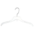 Top Seller 484 Black Commercial Hangers Best Price Clear Plastic Hanger Coat Suit Shirt Garment Factory Clothing Store Hangers