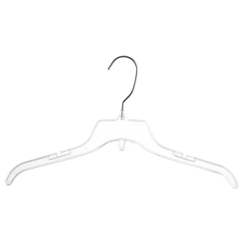 Top Seller 484 Black Commercial Hangers Best Price Clear Plastic Hanger Coat Suit Shirt Garment Factory Clothing Store Hangers