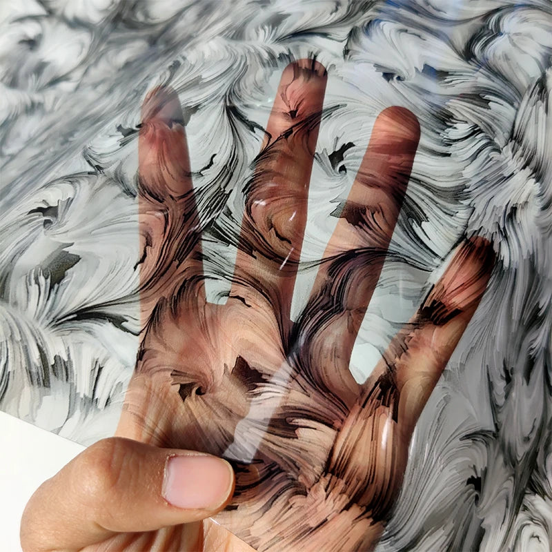 Wholesale 0.4mm Oil Paint Pattern Custom Printed TPU Film