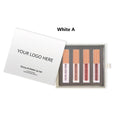 Make Your Own Logo 4 Colors Shiny Lip Gloss&Non-stick Waterproof Long-lasting Matte Lipstick Set for Gift