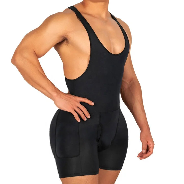 Men's Butt Shaper Lifter Shapewear Shorts Sexy Thermal Breathable Waist Shaper Underwear with Two Pads Butt Enhancers