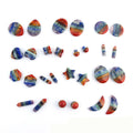 DIY 7 Chakra Stone Natural Tumbled stone Irregular Polishing Rock Quartz Yoga Energy Bead For Chakra Healing Decoration 7pcs/Set