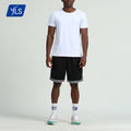YLS Wholesale High Quality Men's Custom Short Sleeve Breathable Gym Fitness Sport T-Shirts Quick Drying Knitted Sporty Blank