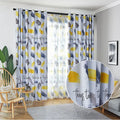Modern Nordic Geometric Pattern Printed Curtains Fabric Polyester Blackout Tree Printed Fabrics for Curtains