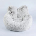 Best Selling Long Haired Plush Solid Cloth Portable Pet Bed Keeps Warm in Winter Removable & Washable for Cats & Dogs