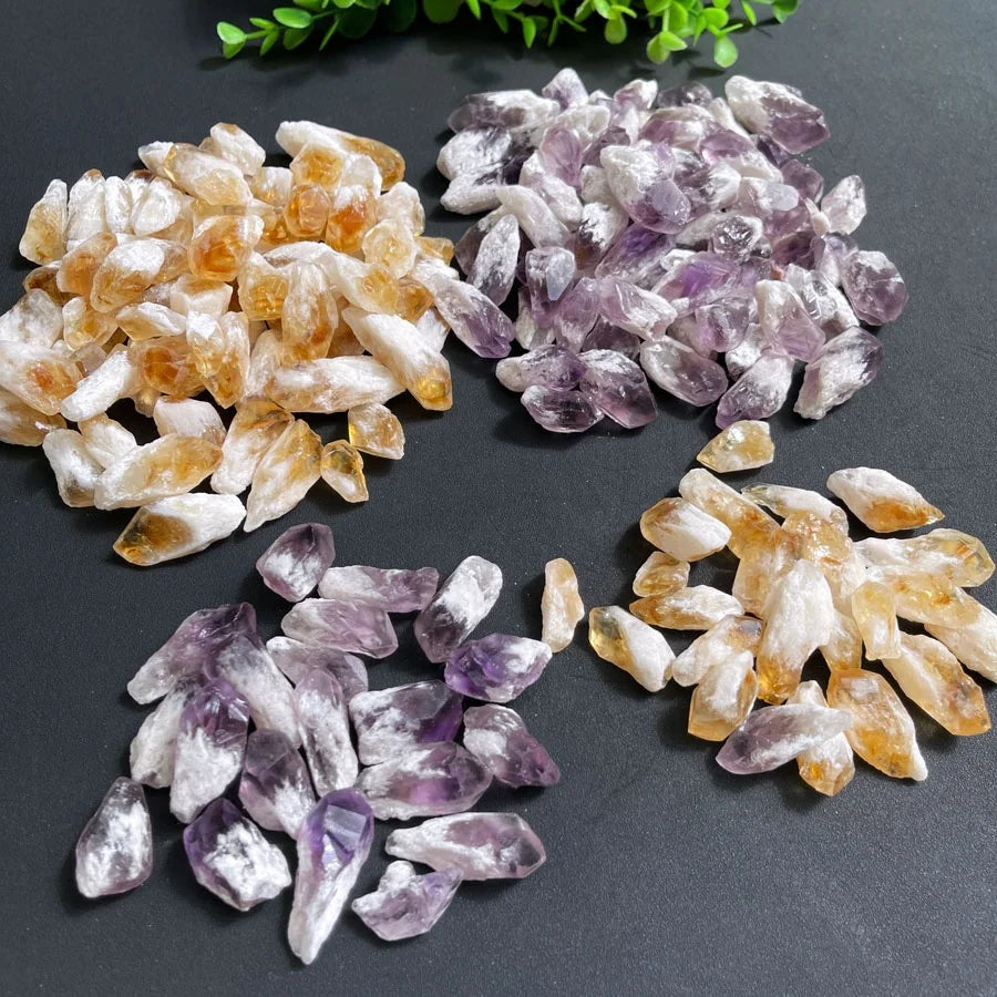 Wholesale Small Size Natural Citrine Rough Crystal Points Specimens Original Raw Amethyst Healing Stones Points