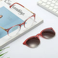 95975 New Fashion Round Frame Anti-Blue Light Polarized Clip on Sunglasses Magnetic Clip on Sunglasses Eyeglass Frames