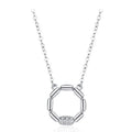 Customize 925 Sterling Silver Necklaces Women Advanced Korean Version Personalized Circle Fashion Pendant Necklace Fine Jewelry