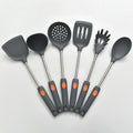 Hot Selling Items Luxurious 6pcs Kitchen Flatware Stainless Steel Silicon Pasta Slotted Spoon Food Turner