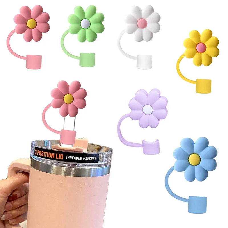 Custom Stainless Steel Tumbler Cup 10mm Replacement Straw Cover Cap Straw Topper for Cup