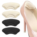Soft Shoe Insert Sponge Heel Cushion Pads with Anti-Friction Foot Sticker Toe Caps for Loose Shoes Heel Grips Liner