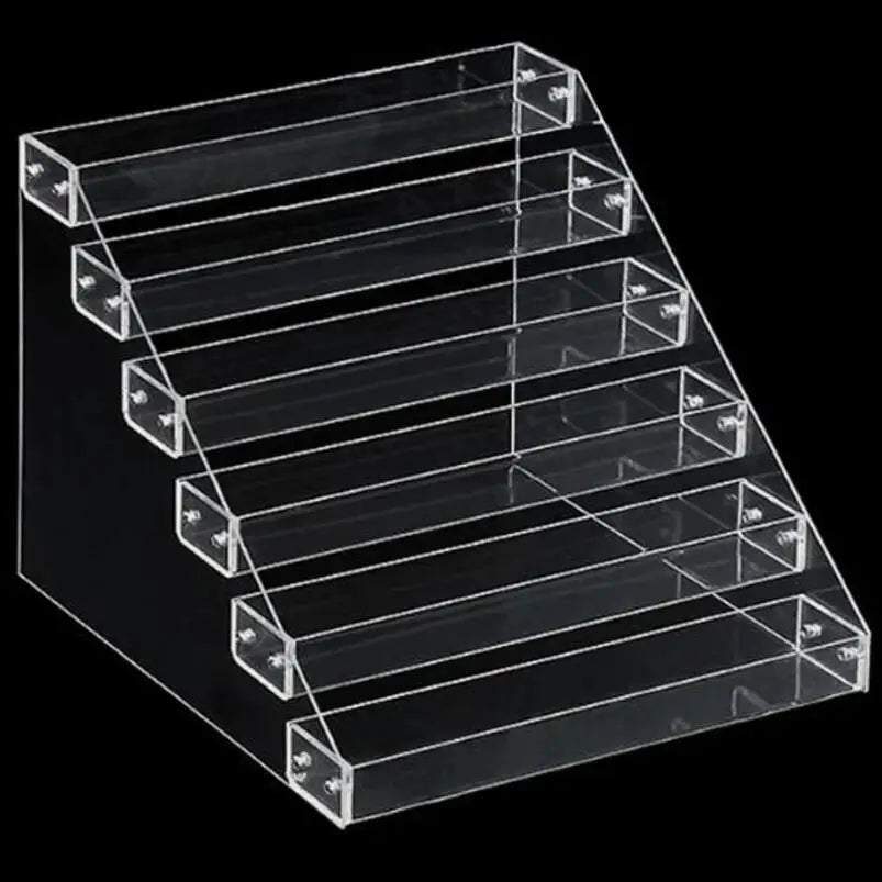 6 Tier Display Clear Acrylic Showcase for Cosmetics