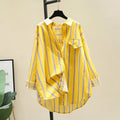 Boutique Wholesale 2026 Autumn New Korean Edition Bat Sleeve Medium Long Design Women's Shirt