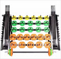 REAP Crocodile Mouth Steel Barbell Set for Home Gym Training Black 20kg Weight Lifting
