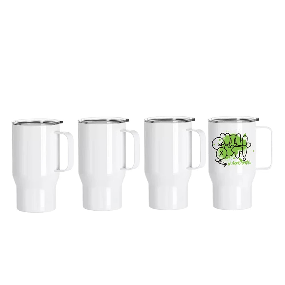 PYD Life Wholesale Personalized 18oz Skinny Stainless Steel Sublimation Cup Travel Mug Tumblers with Handle