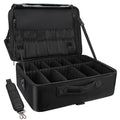 Relavel Makeup Artist Bag Portable Travel Organizer Box Professional Case with Adjustable Dividers Extra Large Makeup Case