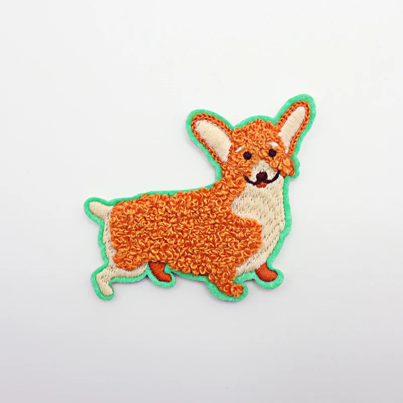 Custom Towel Chenille Anime Patches Embroidery Patch Decoration Clothing Cute Animal Patch