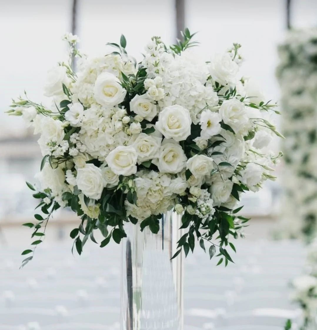 C-FB006 Wedding Flower Ball Centerpiece Indoor Artificial Rose Peony Flower Ball Floral Arrangements Events Decorative