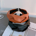 Fashion Vintage Solid Color Leather Designer Headbands for Women 2022 Wholesale Luxury Headbands Fashion Jewelry Gift