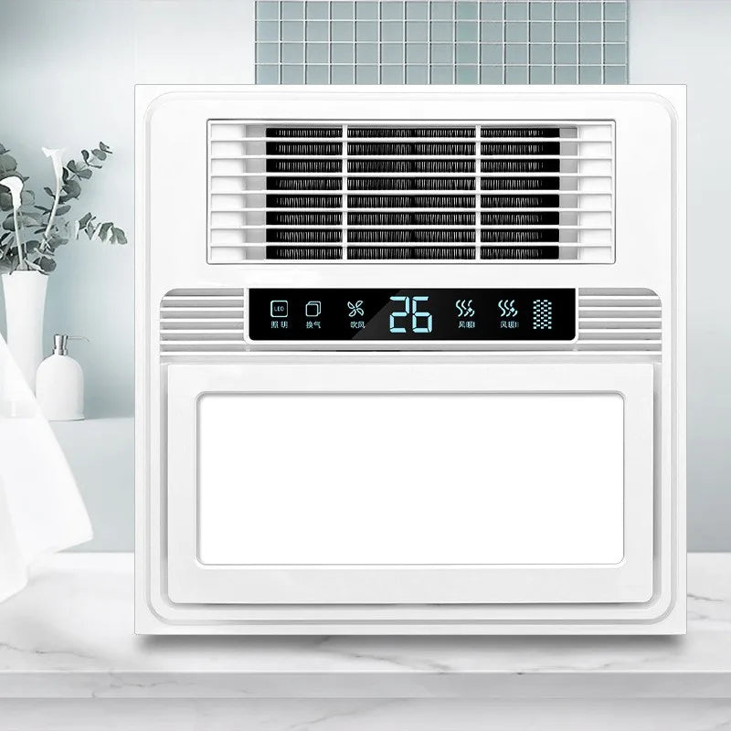 300*300mm Smart Home Bathroom Space Heater Exhaust Fan with Wireless Remote Control Ceiling Heater From the Bathroom