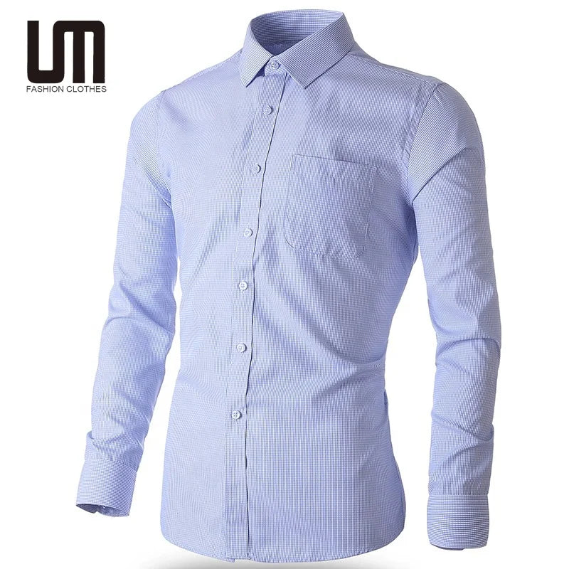 Liu Ming Customized Printed 2025 Elegant Men Formal Business Office Long Sleeves Plus Size Professional Shirts