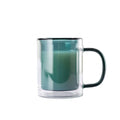 Wholesale Colored Borosilicate Glass Espresso/Coffee Mug 300ml Dishwasher & Microwave Safe Eco-friendly
