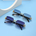 2639 New Leopard Edge-cut Sun Glasses Trendy Shades Gradient Fashion Internet Celebrities Same Style of Sunglasses 2023