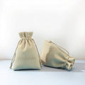 8x10 cm Emboss Print High Quality Beige Microfiber Suede Luxury Jewelry Bag Crystal Broaches Storage Pouch with Twist Rope