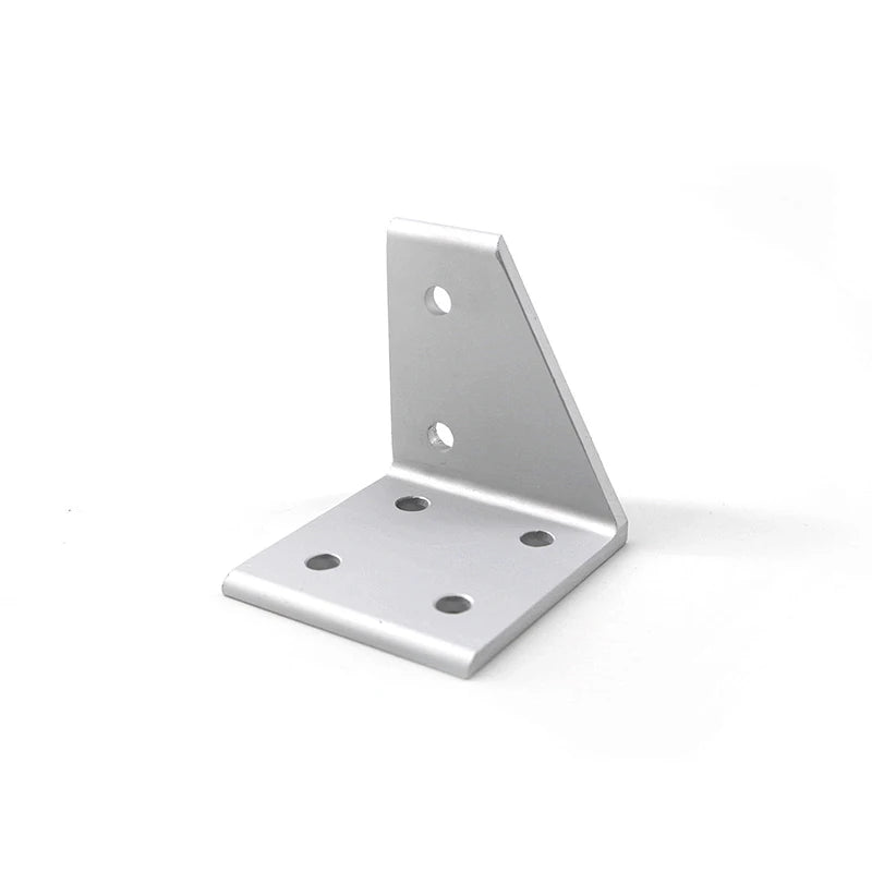 China Manufacturer   6165 3060*3030 6 Hole Left  Inside Corner Bracket CNC Manufacture Aluminum Accessories 30 3060 40 4080