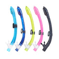 Custom ODM Silicone Mouthpiece Splash Guard Swimming Snorkeling Diving Breathe Tube Dry Top Snorkel for Kids