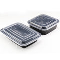 500ml 750ml 1000ml Takeaway Lunch Bento Box Plastic Microwave Disposable Food Container with Lids