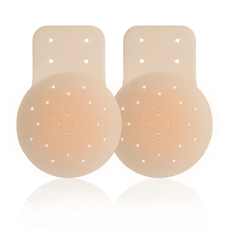 Wholesale Sexy Silicone Lift Nipple Covers Women Fashionable Adhesive Pasties Breathable Waterproof Reusable Perfect Sheer Tops
