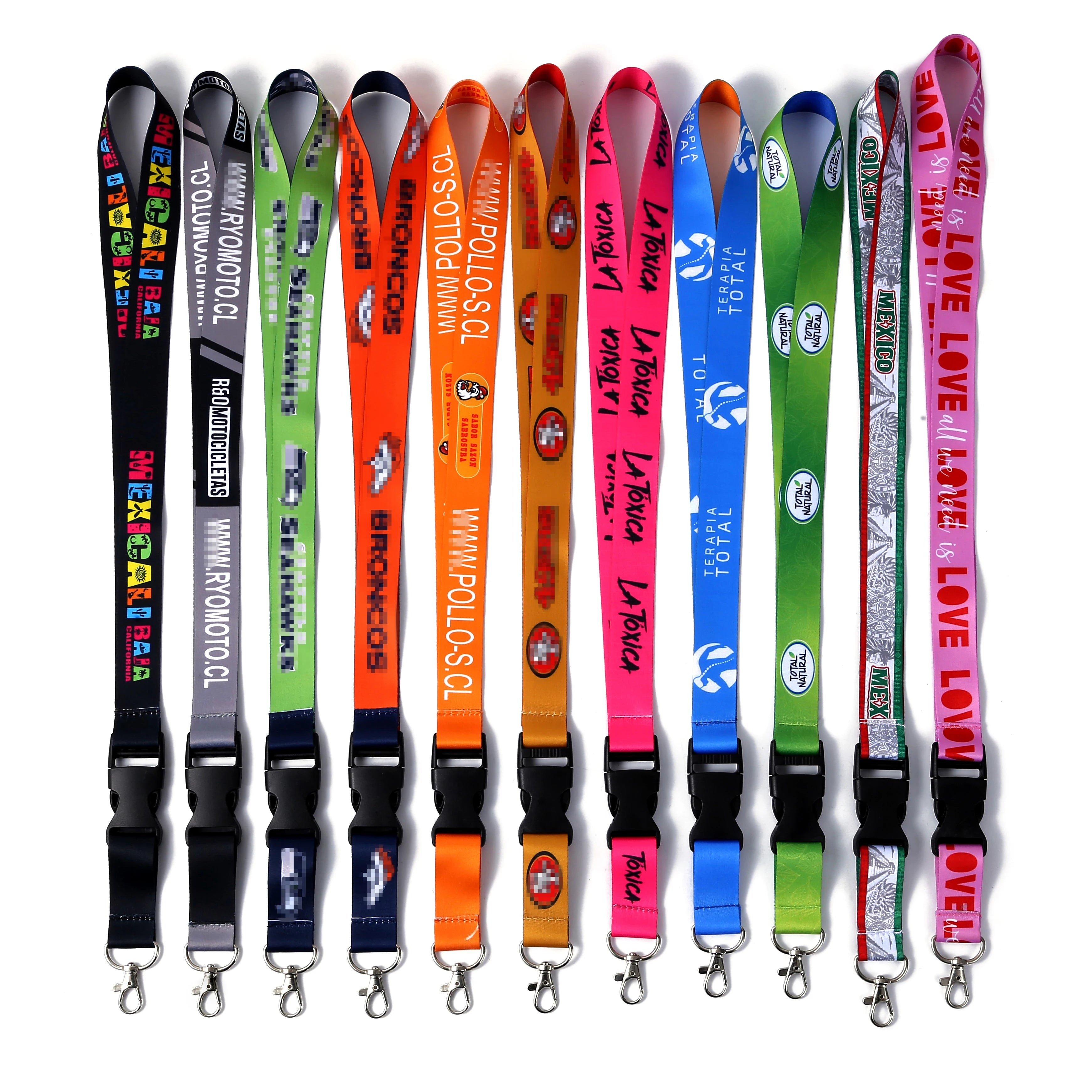 Custom Beautiful Red Color Polyester Neck Lanyard With Card Holder for Activities
