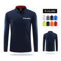 Custom Printing Logo Embroidery Plain Blank 100% Polyester Quick Dry Casual Stand Collar Sport Long Sleeve for Shirts Unisex