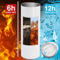 Rts White 20 Oz Straight Sublimation Tumblers Skinny Blanks Tumblers Sublimation