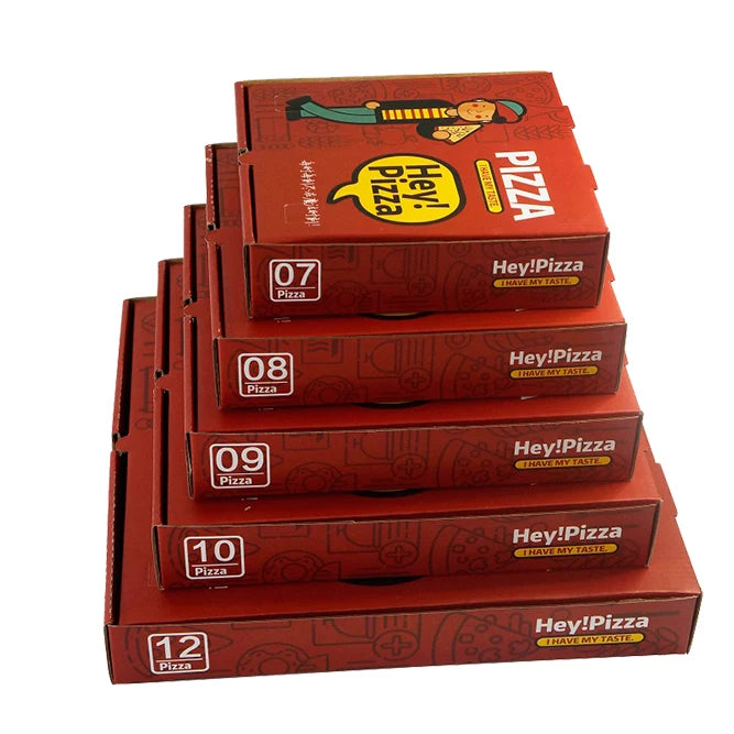 2025 Wholesale Customization Color Food Package Box Cardboard Packing Paper Box Pizza Boxes With Logo