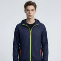 Hooded Autumn Windproof Rain Jacket Sports Running Breathable Fishing Outdoor Lightweight Waterproof PolyesterA390