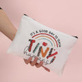 Hot Sell Cotton Canvas Printed Teacher Appreciation Gifts Wholesale School Promotional Zipper Pochette for Girls