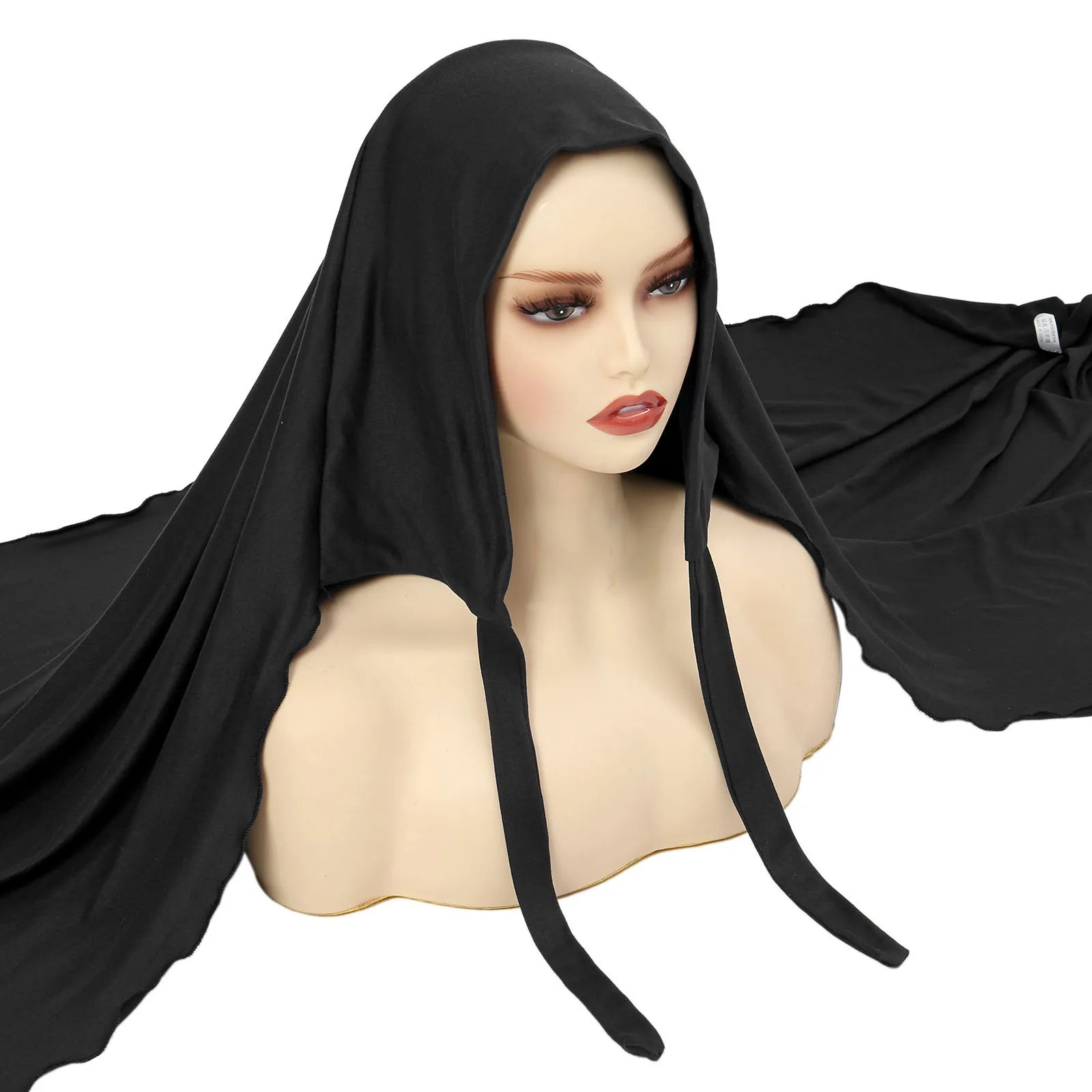 New Design High Quality Soft Instant Cotton Jersey Women Easy to Wear Jersey Scarf Plain Ethnic Turban Hijabs