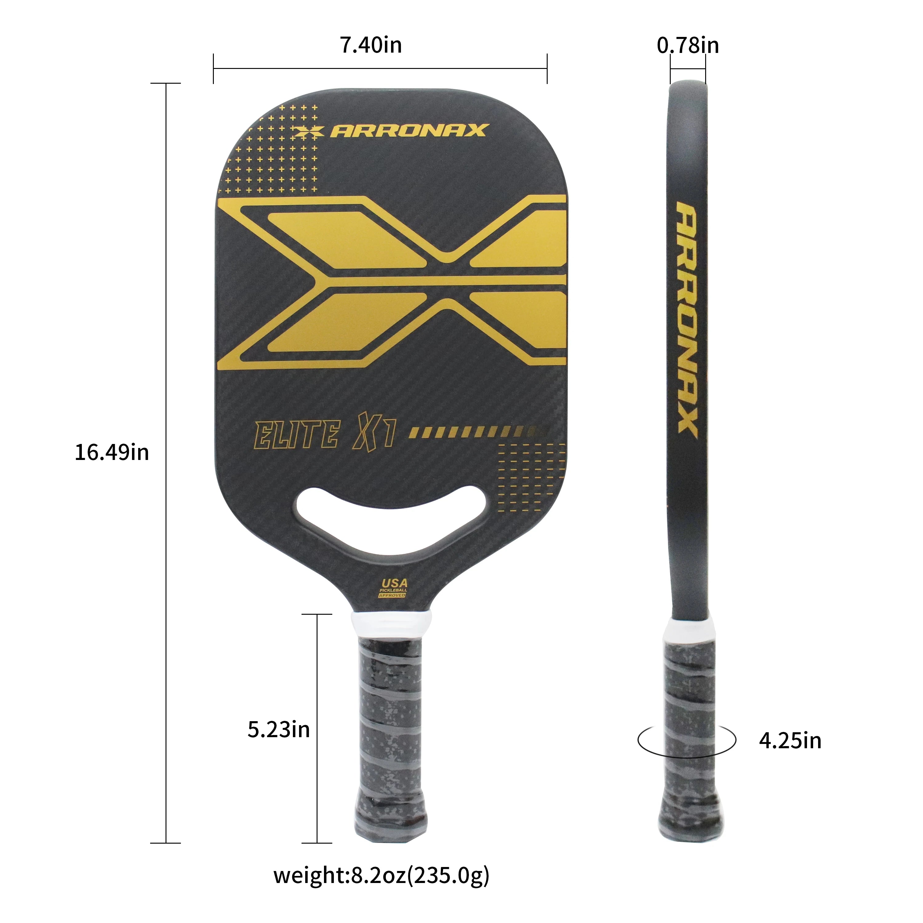 Custom USAPA Approved Pickleball Paddle 20mm Premium Carbon Fiber with PP Core Pickleball Sports Entertainment Product