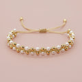 Go2boho New in Minimalist Design Friendship Bracelets for Women Faux Pearl Gold Plated Bead Summer Fashion Jewelry