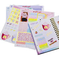 Custom Printed Journal Planner Adhesive Sticker Sheet  High Quality Writable Decorative Gold Foil Sticker Sheet