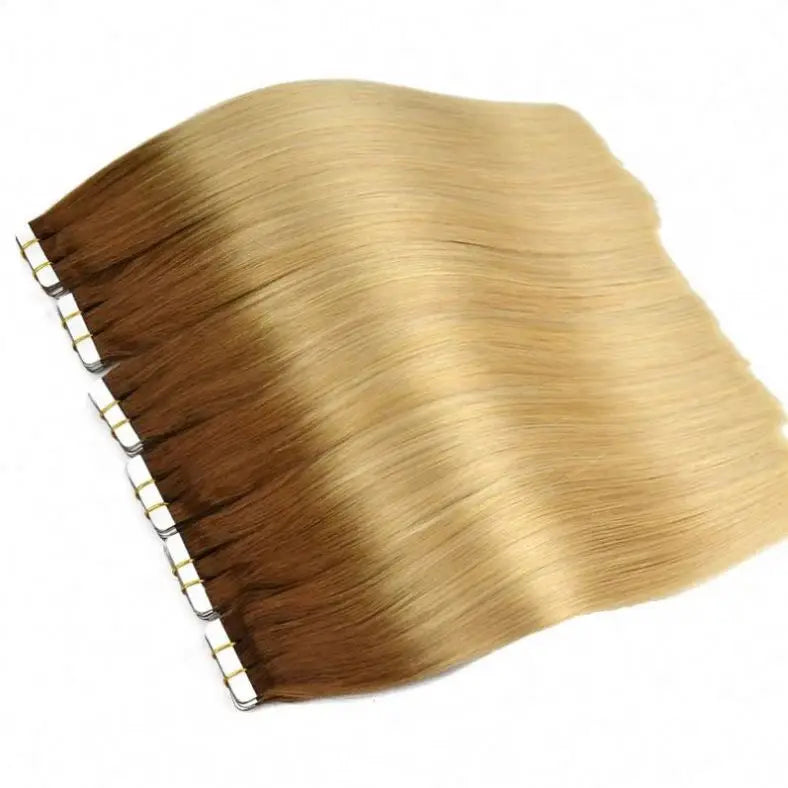 Tape-in Hair Extensions Remy Russian Hair Ombre 100% Human Hair