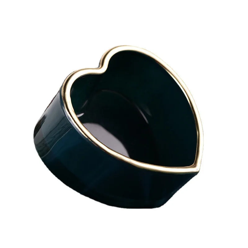 Modern New Custom Cup Shaped Metal Frame Carved Glass Jewelry Candy Jar 8x4cm 0-100mL